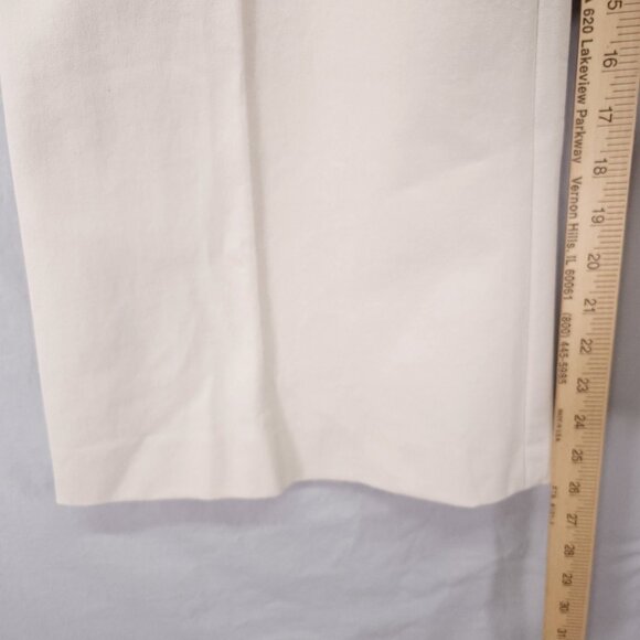 Frame Le Crop Flare Trouser Women’s 4 Ivory Thick Stretch Shaping Pant - Picture 6 of 12